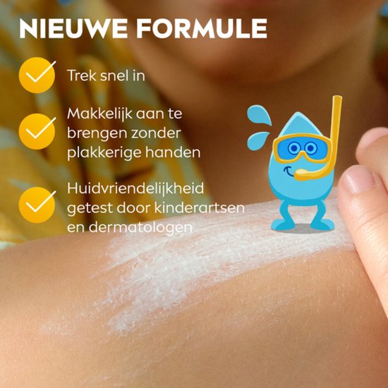 NIVEA SUN Kids Ultra Zonnebrand SPF50 Kinderen - SPF 50+ - Zeer waterproof - Zonnecreme voor Gezicht en Lichaam - 150 ml