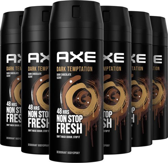Axe - Deodorant - Spray - Dark Temptation - 48h - 150ml x 6