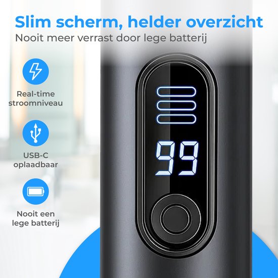 Nuvance Neustrimmer - Oplaadbaar & Afspoelbaar - Neushaartrimmers - Oortrimmer - Mannen & Vrouwen - USB C - Zwart