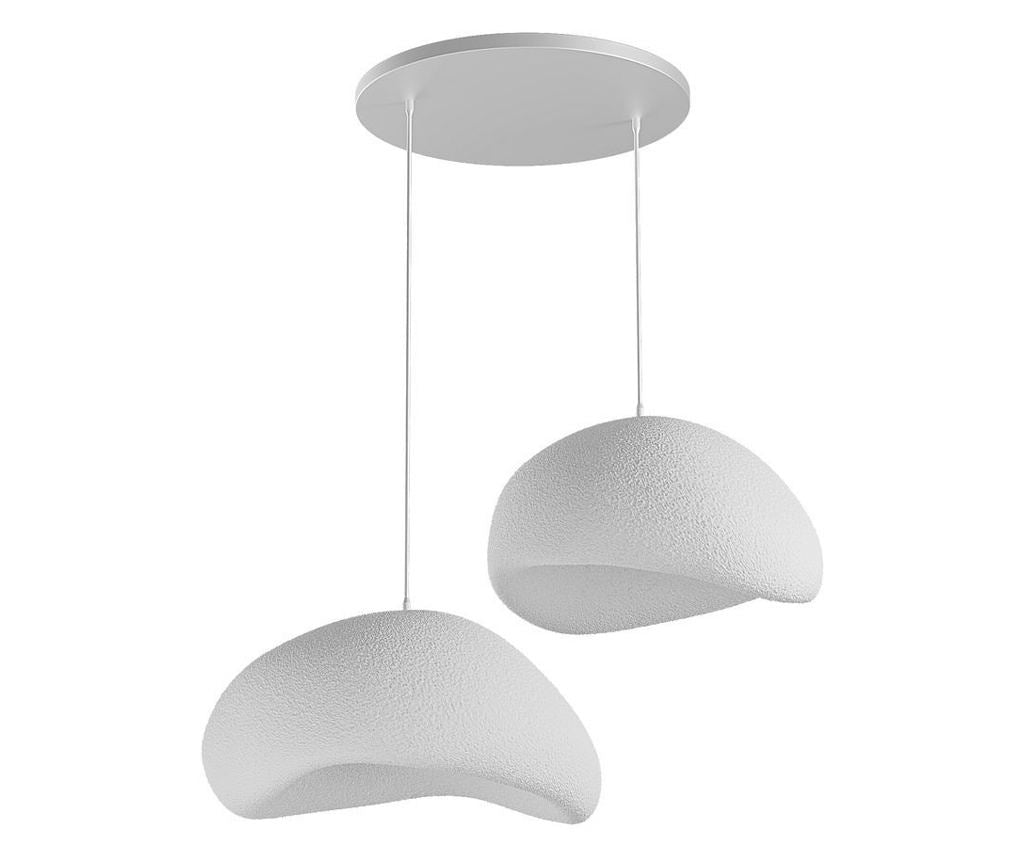 Wabi Loom Wabi Sabi Grainbeams – 2‑Lamps Hanglamp – In Hoogte Verstelbaar – Wit