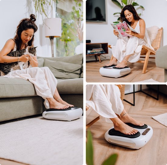 CALMENTA® - Bloedcirculatieapparaat - Voor Benen, Voeten en Rug - Voetmassage Apparaat Bloedsomloop - Beentrainer - Trilplaat - Massage apparaat - Neuropathie - Bloedcirculatie apparaat