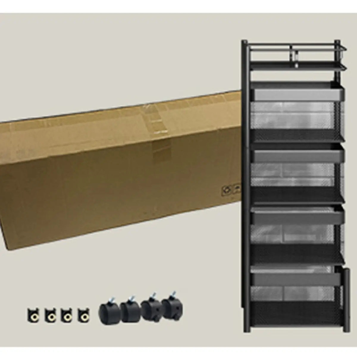 Maxcook MCWA253 Draaibaar Keukenrek - 6 Lagen