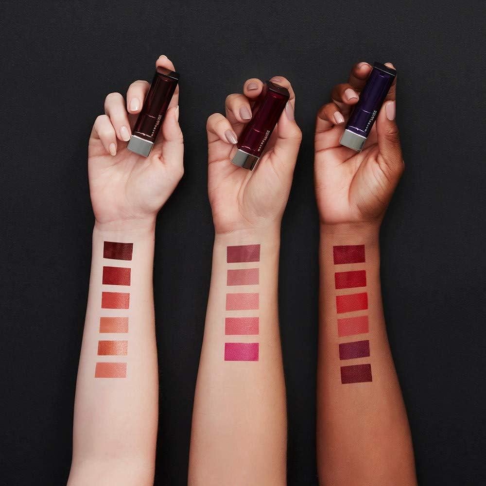 Maybelline Color Sensational Lippenstift - 338 Midnight Plum - Diep Paars - Crèmige Formule met Honingnectar