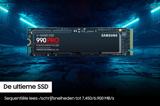 Samsung 990 PRO - Interne SSD - PCIe 4.0 - NVMe M.2 - 2 TB