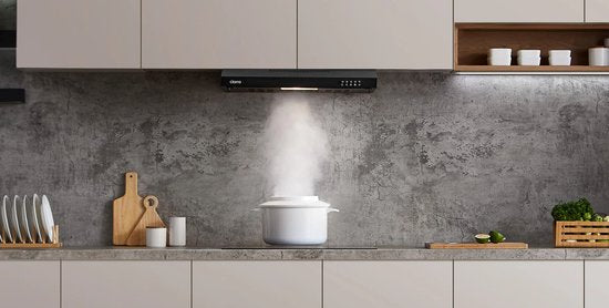 CIARRA CBCB6903 - 60cm Onderbouw Afzuigkap Zwart – inclusief koolstoffilter - 220m3