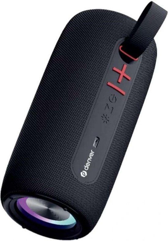 Denver Bluetooth Speaker Draadloos - Lichteffecten - Muziek Box - AUX - TWS Pairing - BTL360 - Zwart
