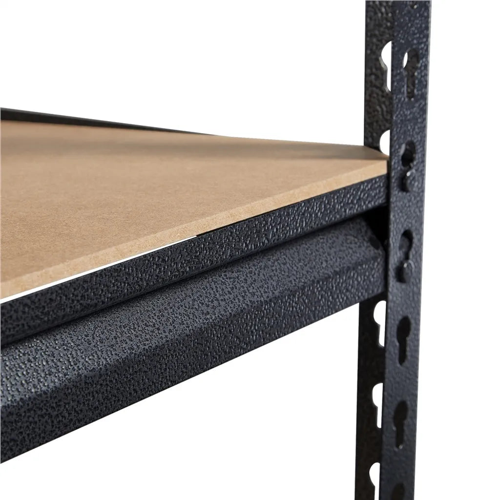 Yaheetech Schwerlastregal Metalen Legrek 153x75x30 cm, Zwart