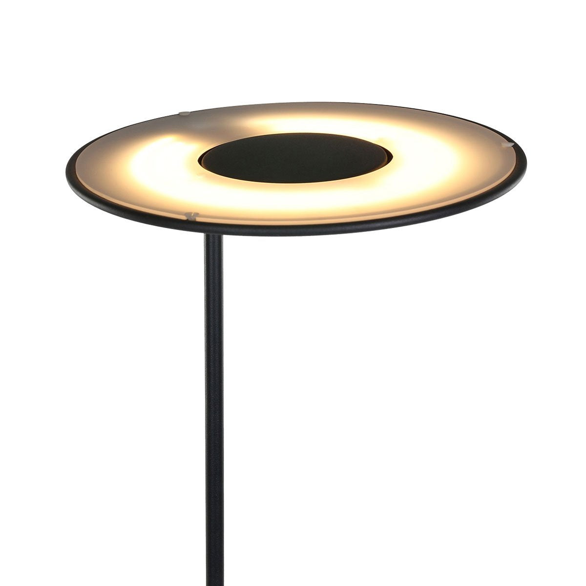Vloerlamp Zenith LED 1477ZW zwart, hoogte 185 cm, kunststof en metaalmateriaal, kantelbaar, Steinhauer Exclusive