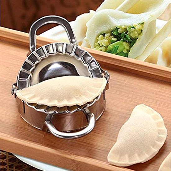 Qualisce Dumpling Maker - Pastamachine - Uitsteekvormpjes - Ravioli Snijder - Deegroller - RVS
