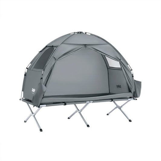 SoBuy OGS32-II-HG Opblaasbare Camping Tent - Grijze Textiel 193x161cm