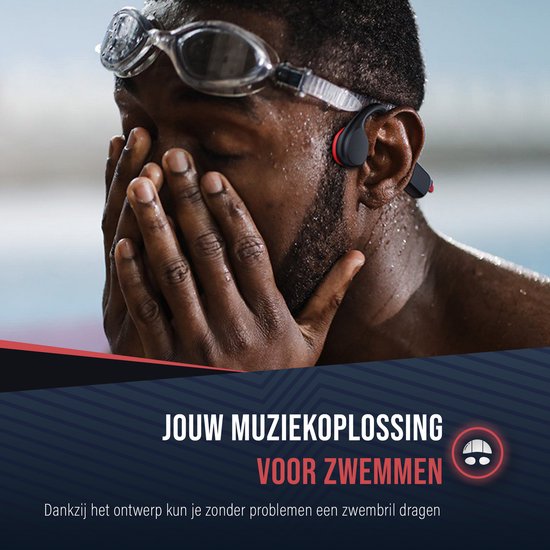 Tech Essentials Hydro X10 - Sport Oordopjes - Draadloos - Open Oor - IPX8 - 32GB - Bone Conduction Hoofdtelefoon - Koptelefoon - Hardlopen - Bluetooth