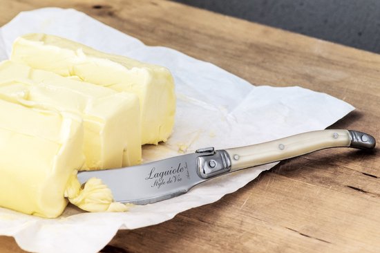 Laguiole Style de Vie Botermessen Premium Line - 4-delig - Parelmoer