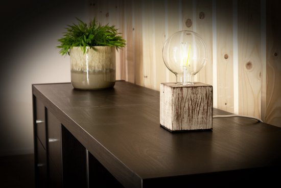 Vellight Lampvoet - E27 - Cement - 240V & 60W - 90 x 90 x 90 mm - Grijs