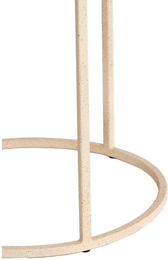 Light & Living Bijzettafel Sadar - Bruin - Ø52x46cm + Ø50x40cm -