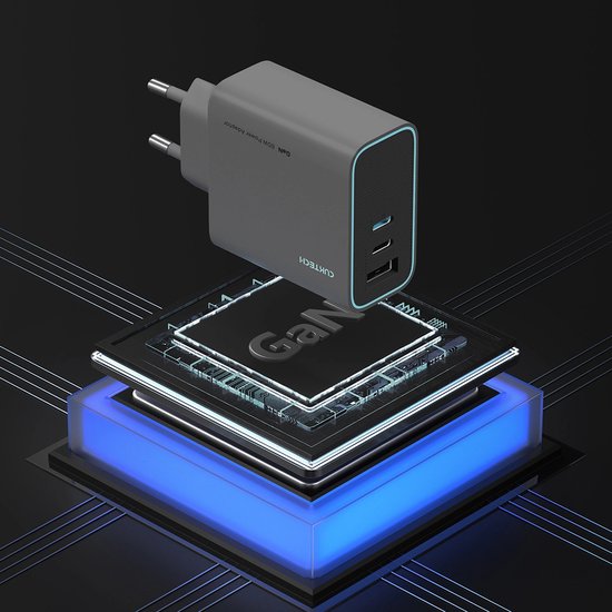Cuktech Cukad653Eugr 65W Wandlader Voor Apple Telefoons 2X Usb-C 1X