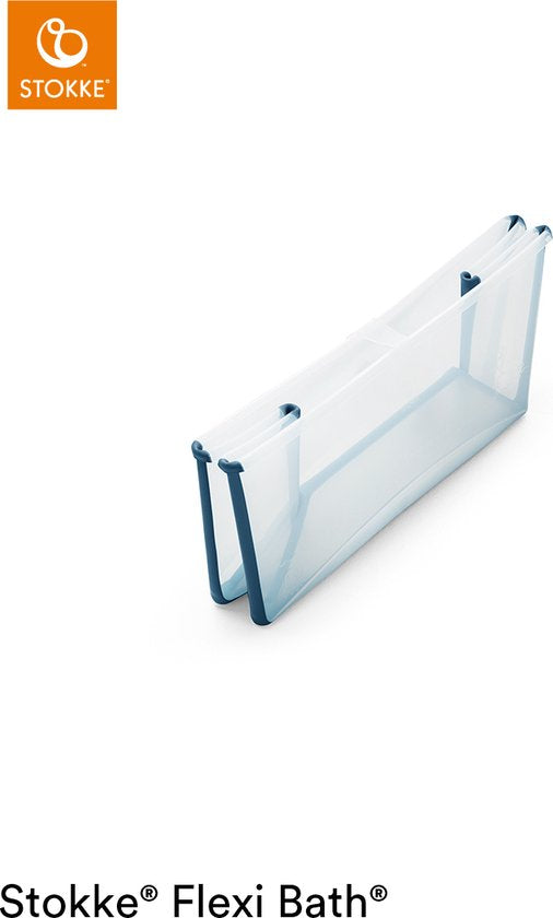 Stokke® Flexi Bath® X-Large set - Flexi Bath® XL + Newborn Support - Transparant blauw
