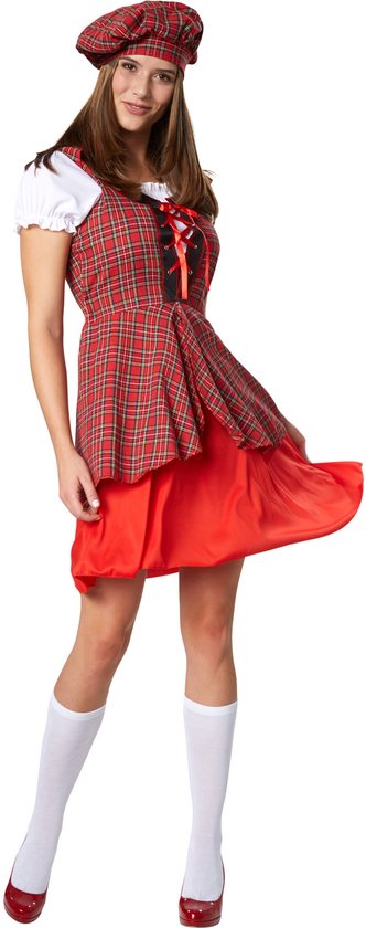 dressforfun - Jeugdige Schotse S - verkleedkleding kostuum halloween verkleden feestkleding carnavalskleding carnaval feestkledij partykleding - 302070
