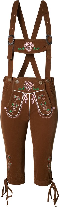 Dressforfun Lederhose Walchensee XXL - verkleedkleding kostuum halloween verkleden feestkleding carnavalskleding carnaval feestkledij partykleding - 302824