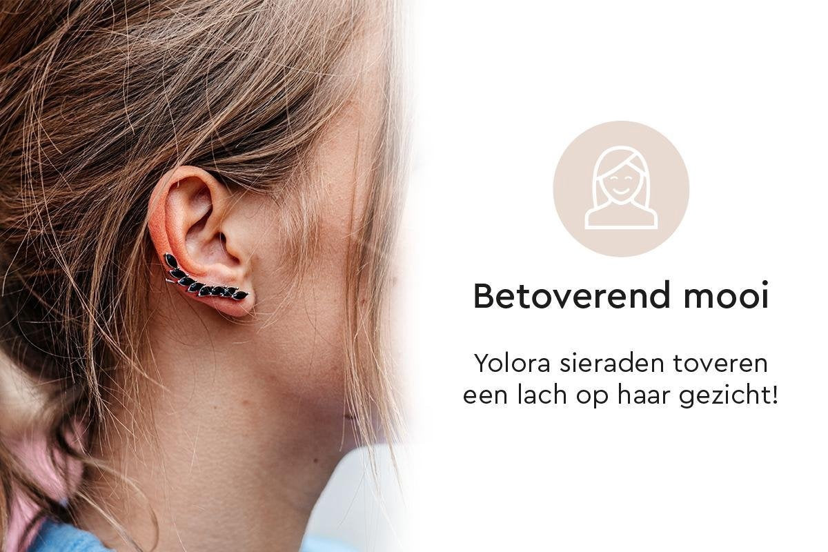 Yolora - Dames Oorbellen van Kalpa Camaka Kristallen - 18K Geelgoud Verguld - In Exclusieve Geschenkverpakking