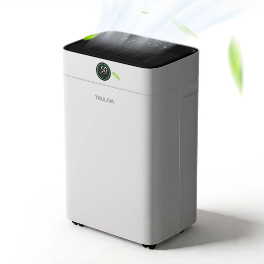 Truliva Luchtontvochtiger 25 L/dag - Wasdroogfunctie - Auto Defrost - R290 - 2,8 L Watertank - 32 x 28 x 52,7 cm