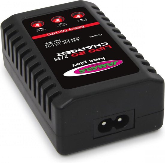 Jamara Lplader Lipo 2s/3s 50/60 Hz 25w Zwart