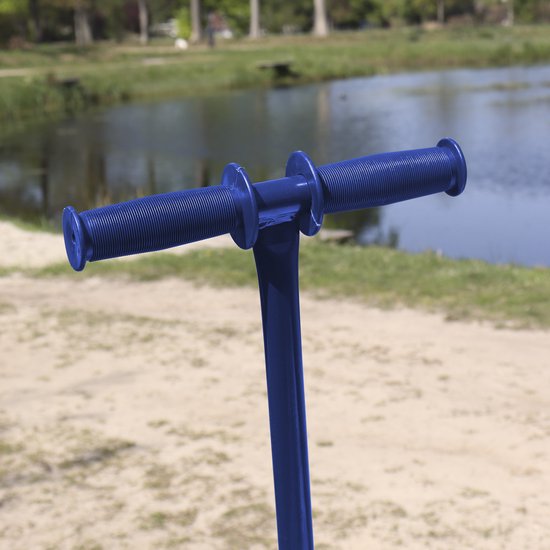 Sunny Billy Beach Wagon Bolderkar Blauw - Blank hout - Bolderwagen met luchtbanden - 94x61x97cm