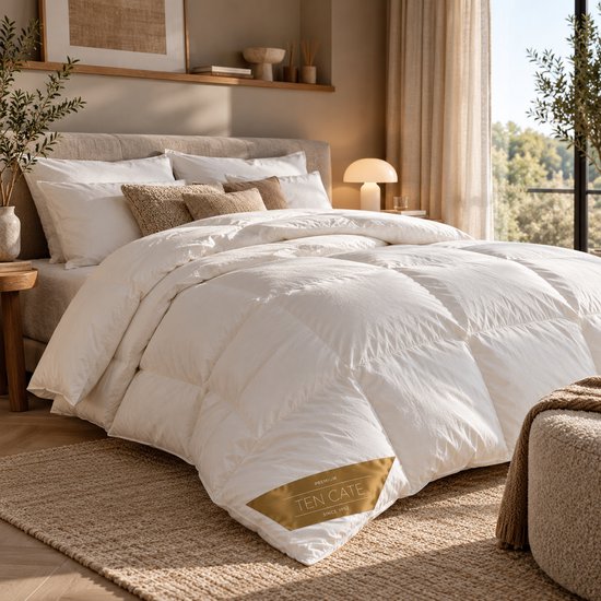 Ten Cate 100% Ganzendonzen 4-Seizoenen Dekbed - 240x200 cm - Luxe Ganzendons - Ademend - Vochtregulerend