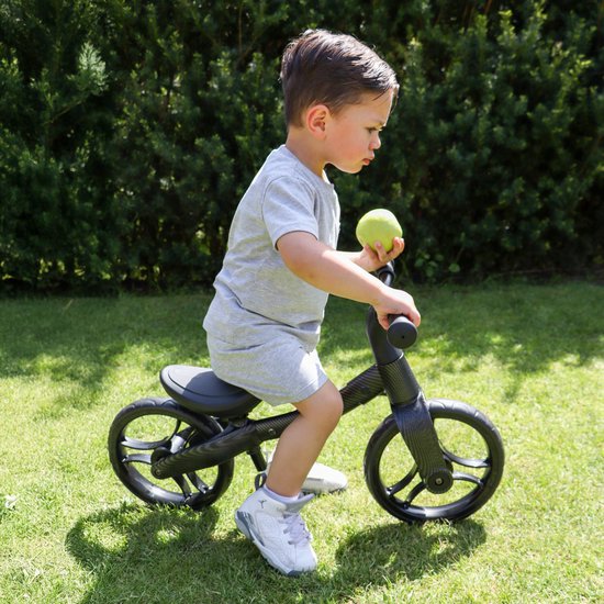 Sunny Balance Bike 3000 Metalen Loopfiets - Vanaf 2 jaar - Verstelbaar zadel - Carbon Fiber Look