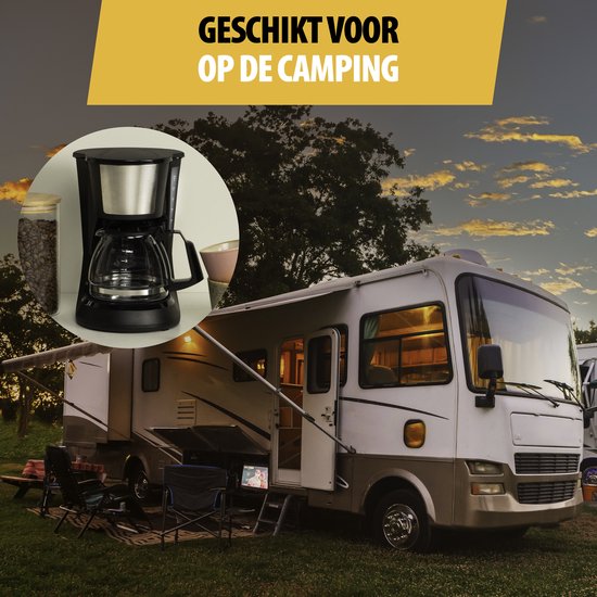 Tristar Koffiezetapparaat filterkoffie 600W - CM-1281 - 0,75L, 6 koppen - Camping geschikt - Zwart
