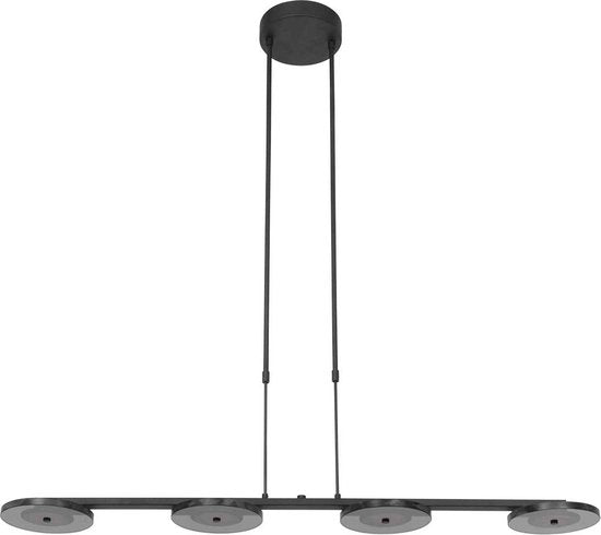 Steinhauer - hanglamp - Turound - zwart - glas metaal - design lamp - LED - 3512ZW