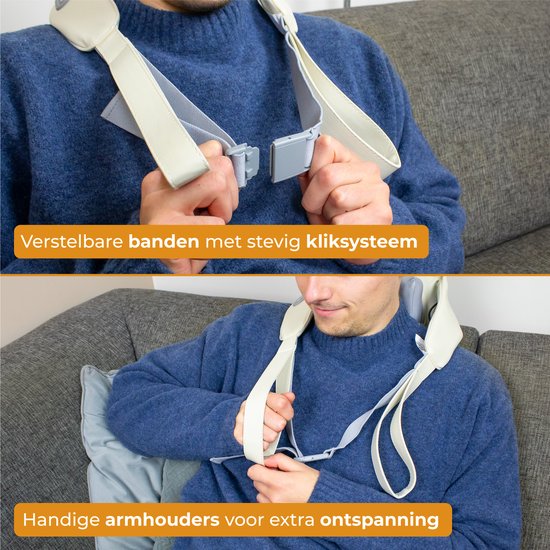 Nuvance - Massagekussen  ook voor Arm Rug & Been Wit