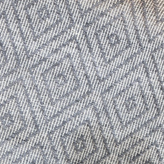 AXI Bali Buitenkleed – Rechthoekig – 160 x 230 cm – Grijs – Geometrisch patroon - Buitenkleed – Buitentapijt – Weer- en UV-bestendig – Plat geweven – Tuintapijt – Voor binnen en buiten