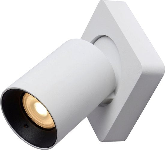 Lucide NIGEL - Plafondspot (Plafondlamp) - LED Dim to warm - GU10 - 1x5W 2200K/3000K - Wit