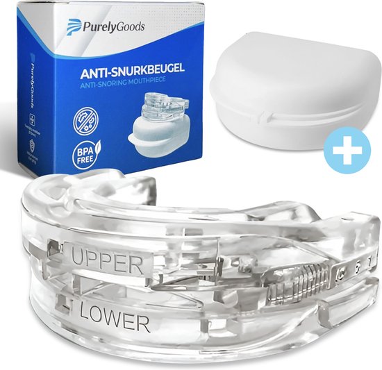 PurelyGoods Anti-Snurkbeugel – Verstelbaar – 4.2 x 6.0 x 2.3 cm – Transparant