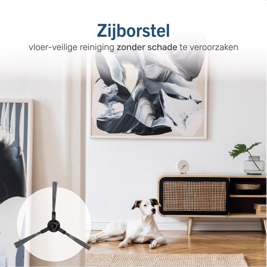 Skoov Robotstofzuiger Accessoireset – Incl. HEPA-filter, Dweildoek, Zijborstel & Opvangzak – Zwart
