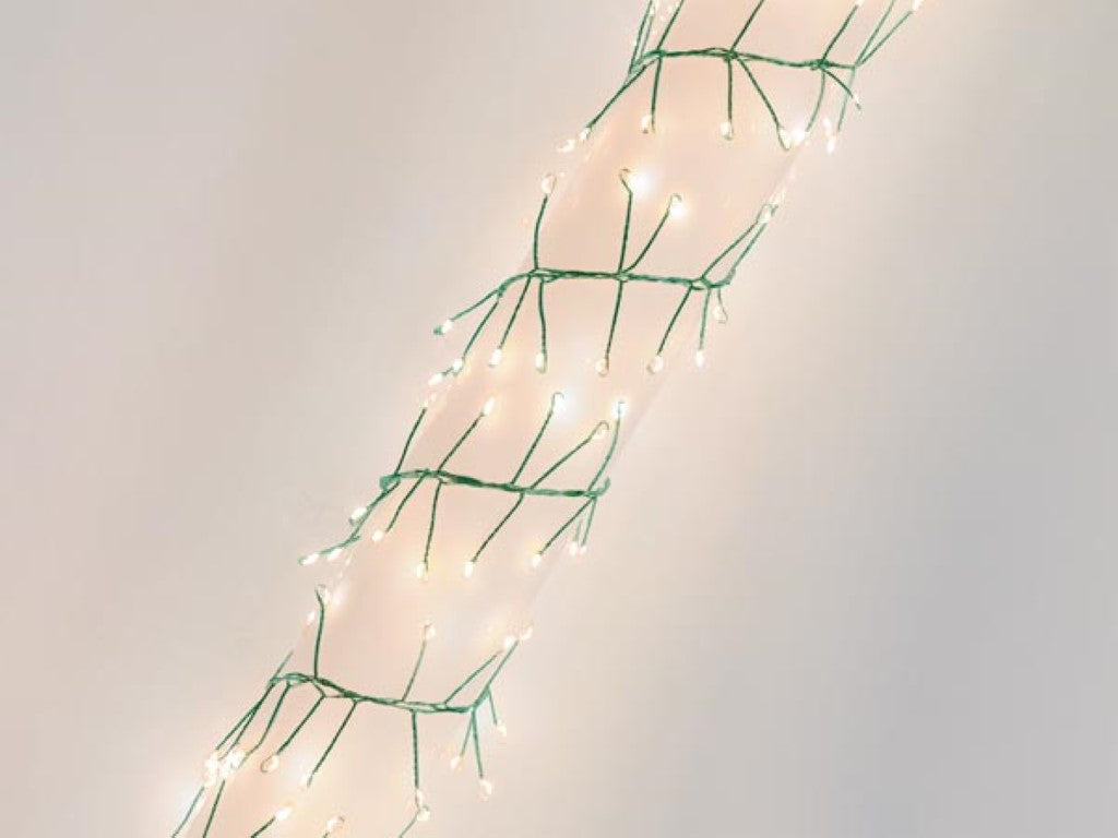 Clusterverlichting 600 LED – 6 Meter – Warm Wit – Kerstverlichting Binnen & Buiten