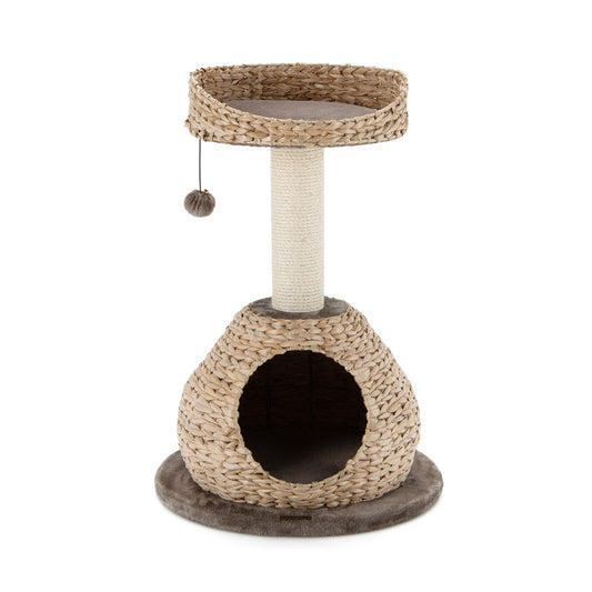 Coast kleine katboom met grot en natuurlijke sisal & handgemaakte mand ? 48 x 70,5 cm