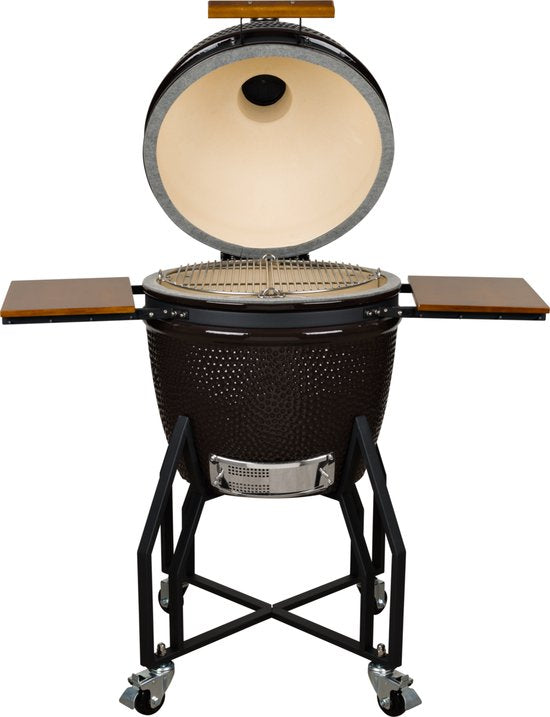 Grizzly Grills Large Lite - kamado - Ø47cm - zwart - incl kolenmand en regenhoes