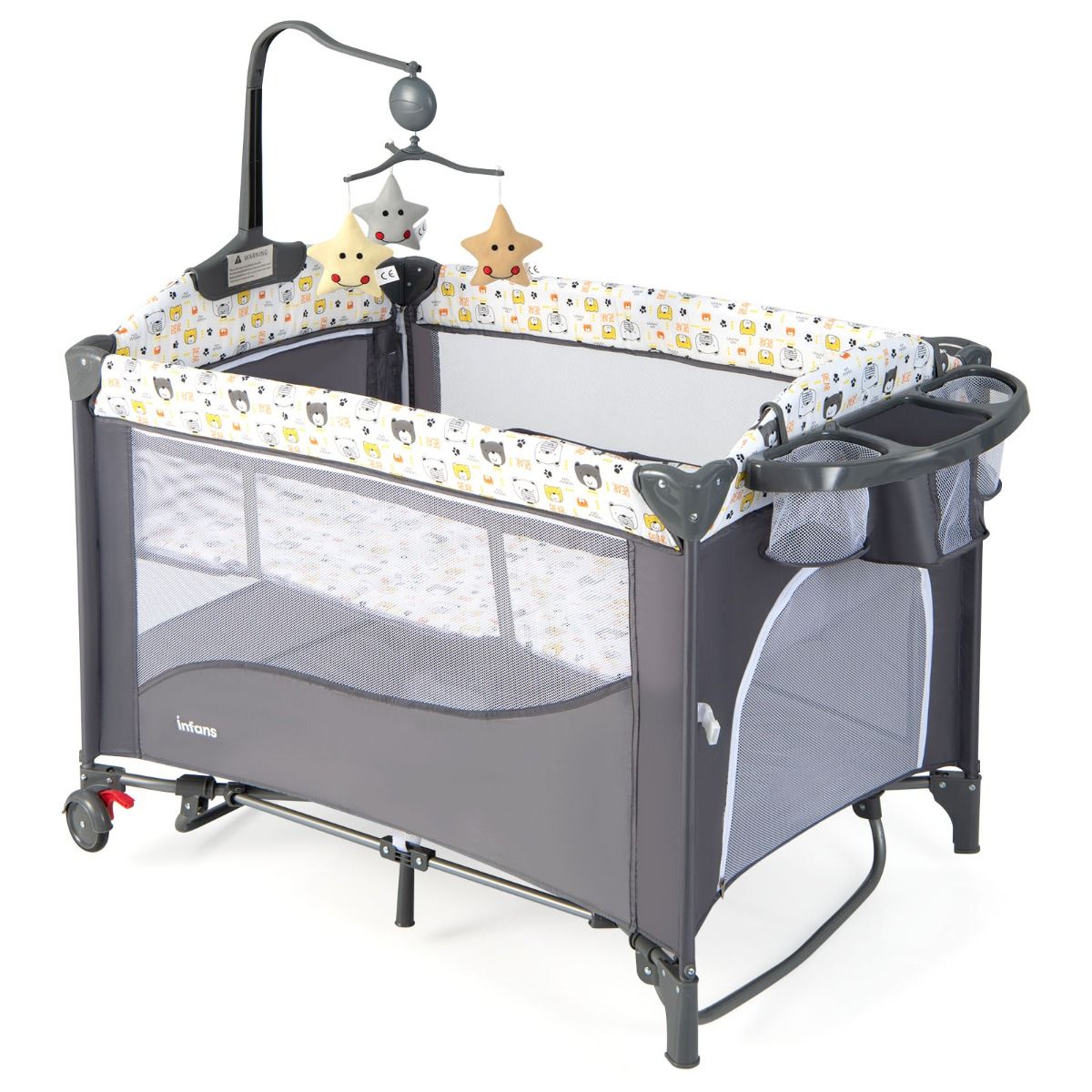 Coast Kinderbed - Opvouwbaar - 110 x 76 x 76 cm - Zwart