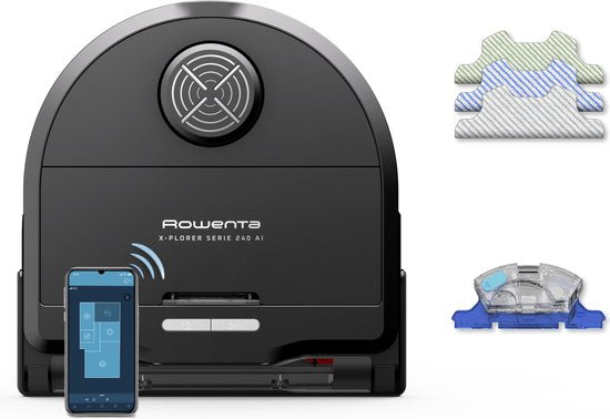 Rowenta X-Plorer Serie 240 AI RR9675 - Robotstofzuiger - Zwart