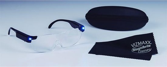 Zoom Magix LED | Geïntegreerd LED-licht en 160% vergroting | Polycarbonaat lenzen | Mighty Sight | duurzaam montuur - krasbestendige bril - veilig en comfortabel | Unisex design