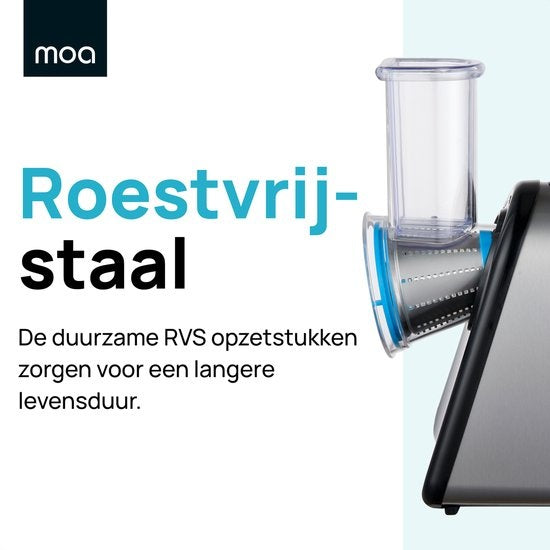 MOA Groentesnijder - Salademaker - Multifunctioneel - Elektrische Rasp - foodprocessor - Hakmolen - SM903