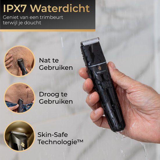 Wellshave 2 in 1 Bodygroomer Mannen - Multi Trimmer voor Lichaam en Baard - Schaamhaar Trimmer Mannen - Body Trimmer Heren - Neustrimmer - Dual Groomer