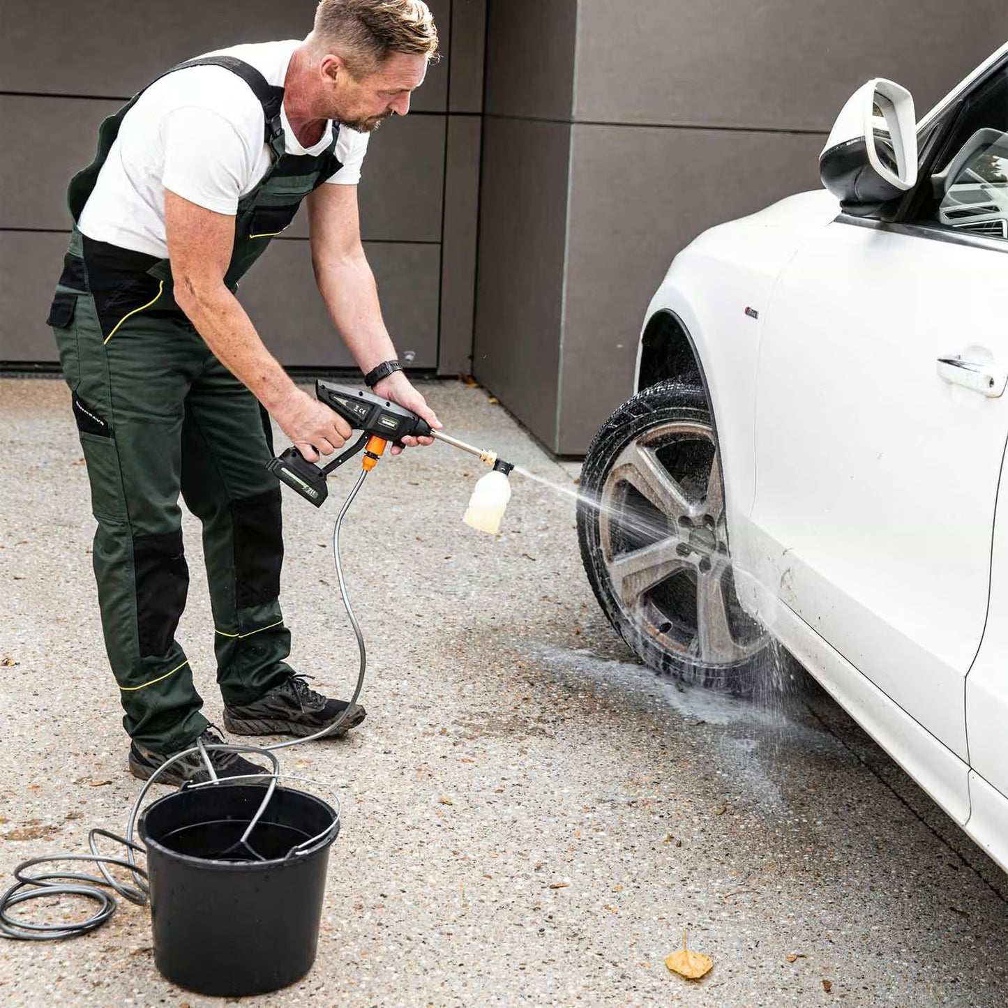Hammersmith HydroBlast Accu Drukreiniger - Lichtgewicht en Compact - Werkt Zonder Wateraansluiting - Inclusief Accessoires