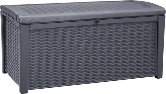 Keter Borneo Opbergbox - 416L - 129,5x70x62,5cm - Grafiet