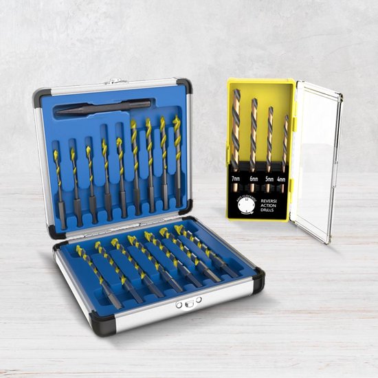 Hammersmith Drill Bit Pro 21-delige universele boorset - Voor metaal, steen en hout - Titaniumlegering - Hexagon aansluiting