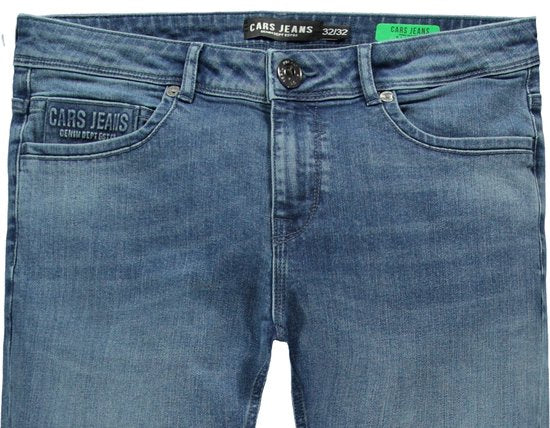 Cars Jeans Heren DOUGLAS DENIM Regular Fit STONE USED - Maat 36/32