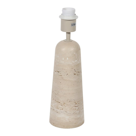 Anne Lighting - tafellamp - Travino - crème - steen - Ø 10cm - E27 - 4401CR