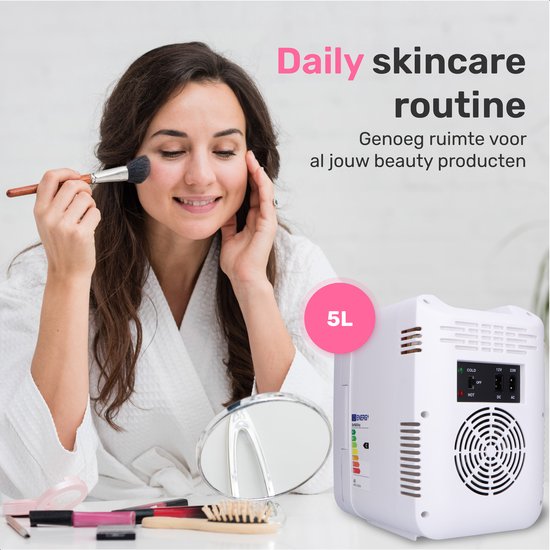 Soft & Silky Skincare koelkast - Incl. Roller - Mini - Make-up Organizer - Make-up Koelkast - Cosmetica & Skincare