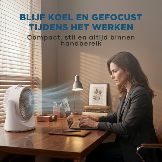 Mini Aircooler – Persoonlijke Luchtkoeler met Ice Box – Draagbare Ventilator & Luchtbevochtiger – Oplaadbaar – 3 Snelheden – 7 Kleuren LED – Fluisterstil